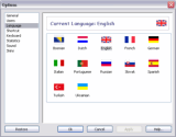 Options Language Tab