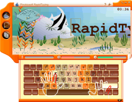 RapidTyping Typing Tutor interface