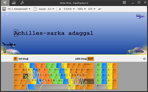 Kurzusok kezdőknek, gyakorlott gépíróknak és professzionális tesztek