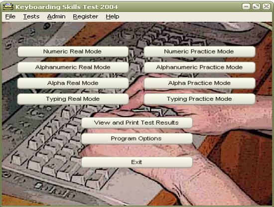 What is an alphanumeric data entry test?