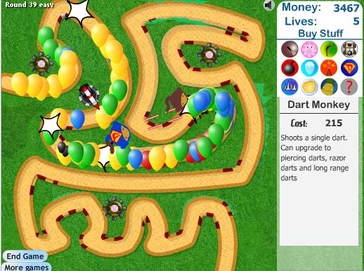 Online Games: Bloons Tower Defense 3