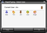 Dialog 'Select user'