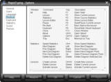 Options, Tab Shortcut
