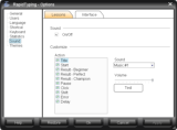 Options, Tab Sound