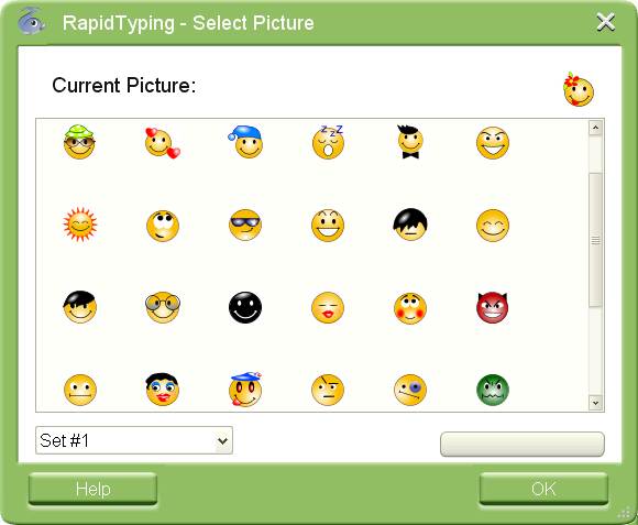 Dialog Select avatar