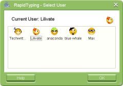 Dialog 'Select user'