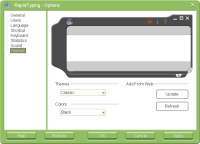 Options, Tab Themes