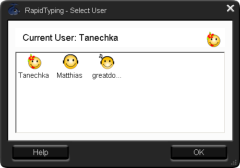 Dialog 'Select user'