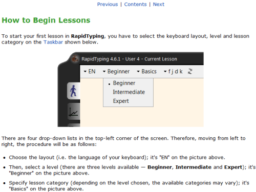 Typing Tutor Manual