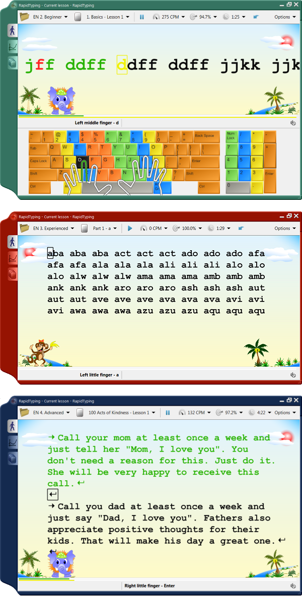 Beginner Typing Lesson 1 - LEARN TYPING