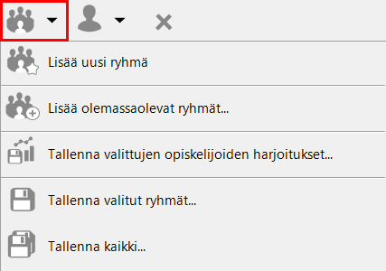 «Group» classroom menu
