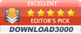 5 Stars rating on Download3000.com
