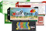 Uses the simple and colourful interface.