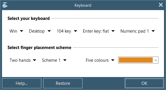 Initial keyboard customising
