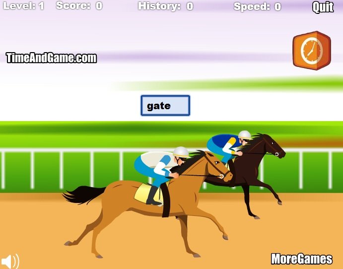 Horse Racing Typing