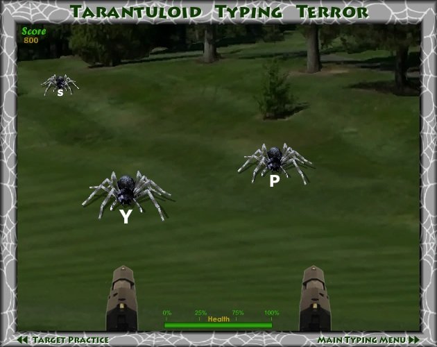 Tarantuloid Typing Terror