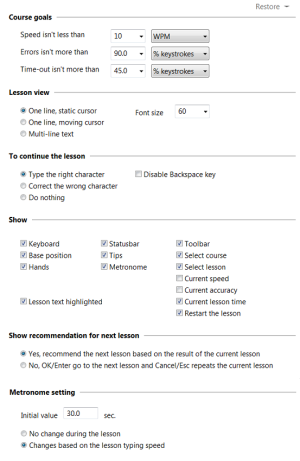 RapidTyping Course Editor