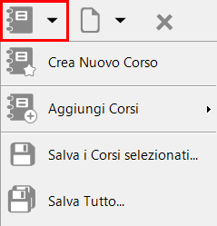 Menu editor lezione «Corso»