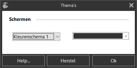 «Themes» dialog box